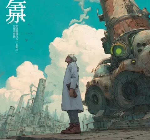 幻想与冒险方向漫画条目封面，画面为漂浮岛屿与远行队伍